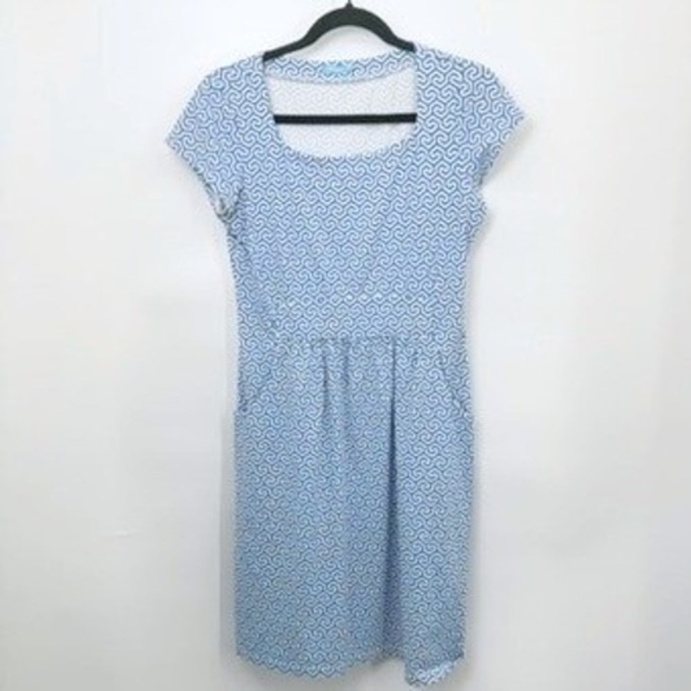 J McLaughlin Emma Dress Women XS Catalina Cloth Preppy Coastal Mod Chic Resort